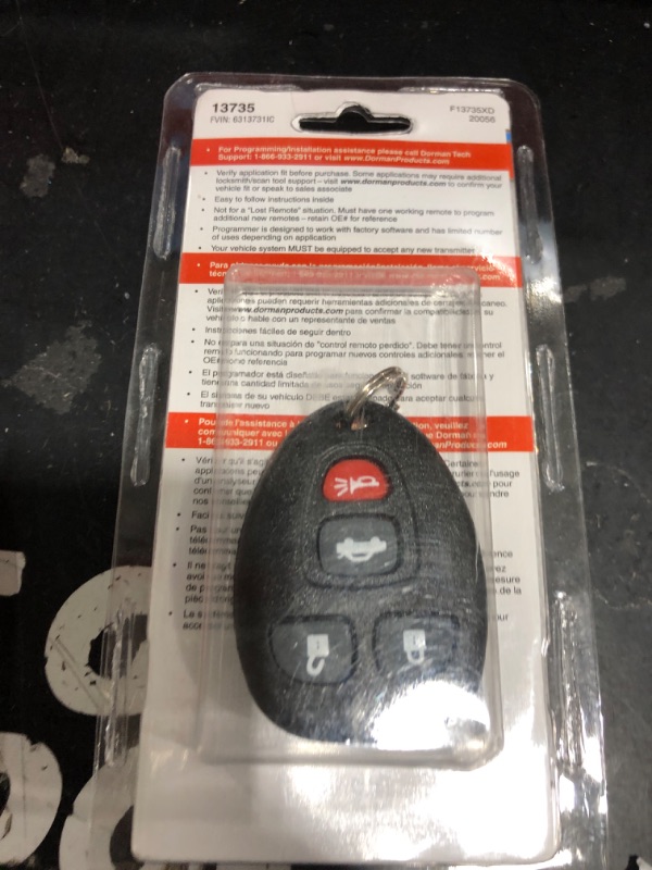 Photo 2 of Dorman 13735 Keyless Entry Remote 4 Button Compatible with Select Buick / Chevrolet / Pontiac Models (OE FIX)