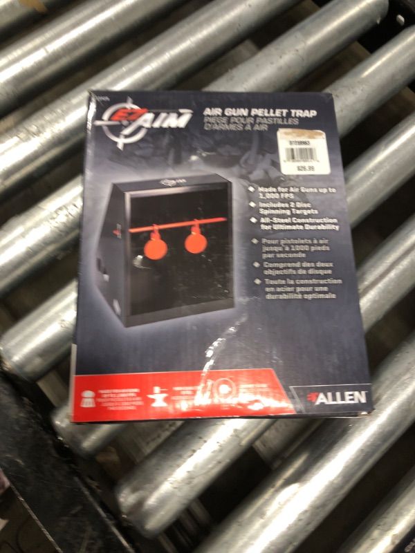 Photo 2 of Allen Company EZ Aim Air Gun Pellet Shooting Target & Trap, 7 W x 7.5 H inches, Black