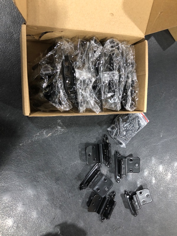 Photo 1 of jqk black cabinet hinge (unknown amount) 