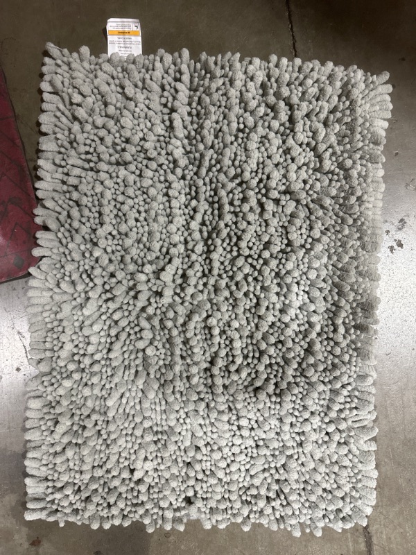 Photo 2 of  Water Absorbent Super Soft Shaggy Chenille Machine Washable Dry Extra Thick Perfect Absorbant Best Small Plush Carpet for Shower Floor