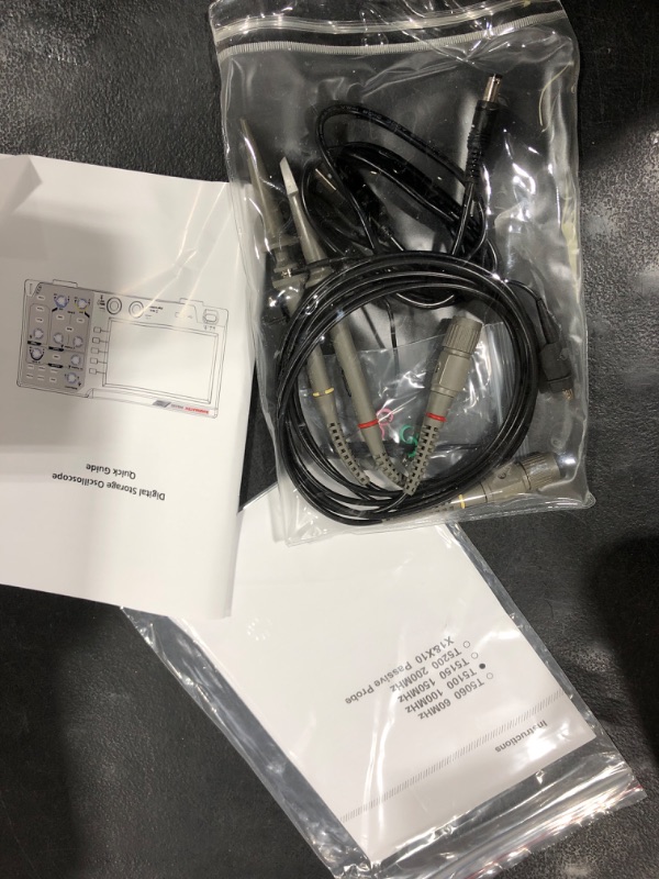 Photo 3 of HANMATEK 110mhz Bandwidth DOS1102 Digital Oscilloscope with 2 Channels and Screen 7 inch / 18 cm, TFT-LCD Display, Portable Professional Oscilloscope Kit with 500 MS/s *2 Sampling Rate
