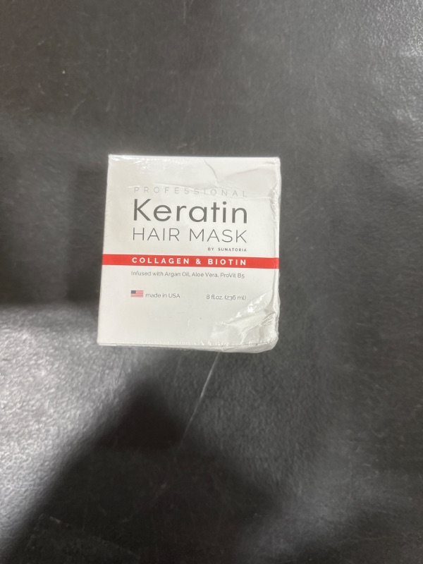 Photo 2 of Professional Keratin Hair Mask - Made in USA - Nourishment Treatment for Hair Repair & Beauty - Biotin Collagen Coconut Oil & Pro-Vitamin B5 Protein Mask - Hair Vitamin Complex