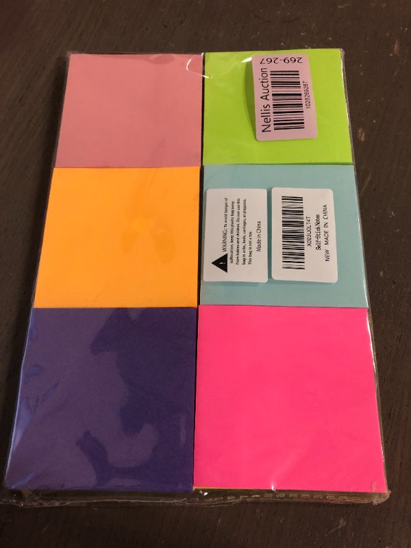 Photo 2 of 12 Pack Sticky Notes, 3x3 Inch Colorful Sticky Note, 50 Sheets/Book Bright Colors Self-Stick Notes Pads, Sticky Note Pads for Home, Office, School. Teacher Wish List(12 Color)