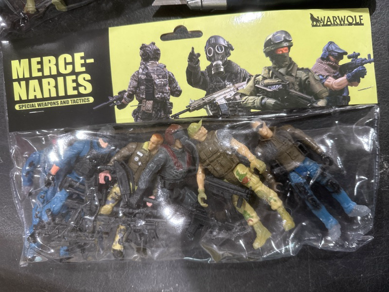 Photo 2 of 6pcs Special Forces Army Men, Movable 4" Action Figures 