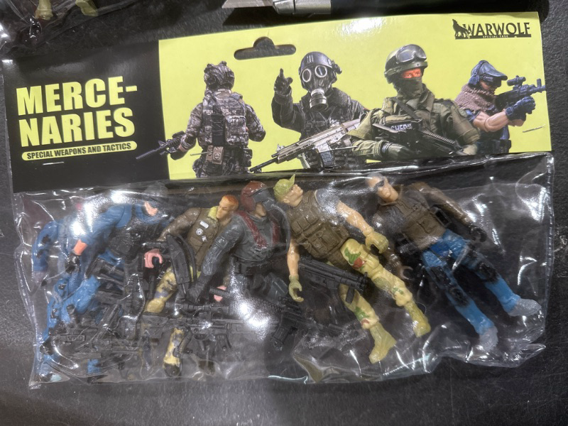 Photo 1 of 6pcs Special Forces Army Men, Movable 4" Action Figures 