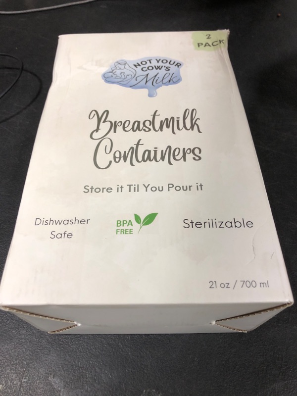 Photo 2 of 2 PACK NOT YOUR COW'S Milk Breastmilk Containers