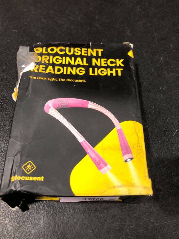 Photo 2 of Glocusent LED Neck Reading Light, Book Light for Reading in Bed, 3 Colors, 6 Brightness Levels, Bendable Arms, Rechargeable, Long Lasting, Perfect for Reading, Knitting, Camping, Repairing
