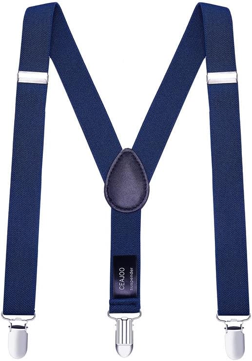 Photo 1 of CEAJOO Men's Suspenders Y Back Adjustable 1 Inch Wide with Clips
