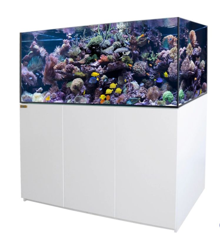 Photo 1 of 185 Gallon Coral Reef Aquarium Ultra Clear Glass Tank & Built in Sump All White
---TRUCK/TRAILER IS NECESSARY TO PICK UP THE ITEM.---