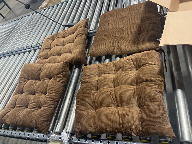 Photo 1 of 4ct patio chair cushions --- color brown  