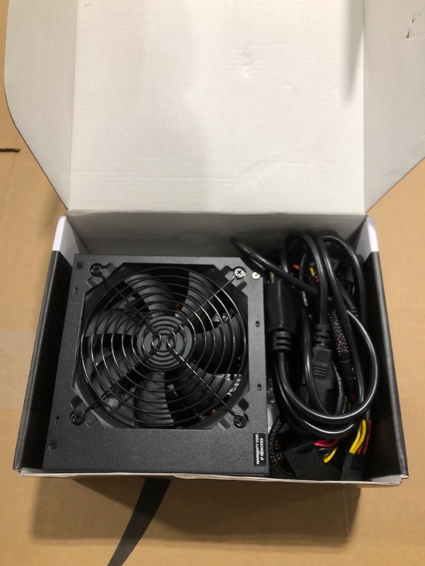 Photo 2 of Thermaltake Smart 500W 80+ White Certified PSU, Continuous Power with 120mm Ultra Quiet Cooling Fan, ATX 12V V2.3/EPS 12V Active PFC Power Supply