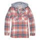 Photo 1 of Canyon Guide Women's Quilted Flannel Jacket with Fleece Hoodie
