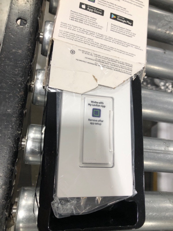 Photo 2 of Leviton No-Neutral Decora Smart Dimmer Switch, Requires MLWSB Wi-Fi Bridge to Work with My Leviton, Alexa, Google Assistant, Apple Home/Siri & Wired or Wire-Free 3-Way, DN6HD-2RW, White