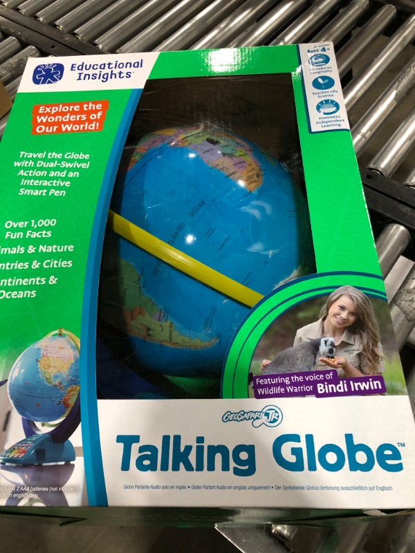 Photo 2 of Educational Insights® GeoSafari® Talking Globe®, 18" x 12", Blue/White