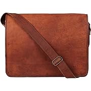 Photo 1 of  15 inch Vintage Crossbody Genuine Leather Laptop Messenger Bag