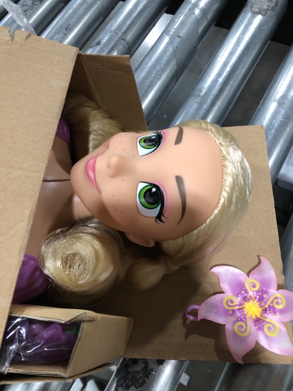 Photo 2 of Disney Princess Rapunzel Styling Head, 18-pieces, Pretend Play, Officially Licensed Kids Toys for Ages 3 Up by Just Play