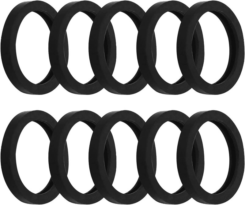 Photo 1 of 10Pcs Gas Can Spout Gasket Seals, Universal Rubber Replacement Fuel Washer Seals Spout Gasket Sealing Rings Replacement Gas Gaskets Compatible with Most Gas...
