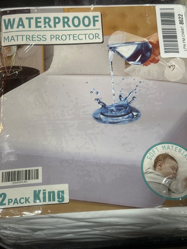 Photo 2 of 2 Pack King Size Premium Waterproof Mattress Protector