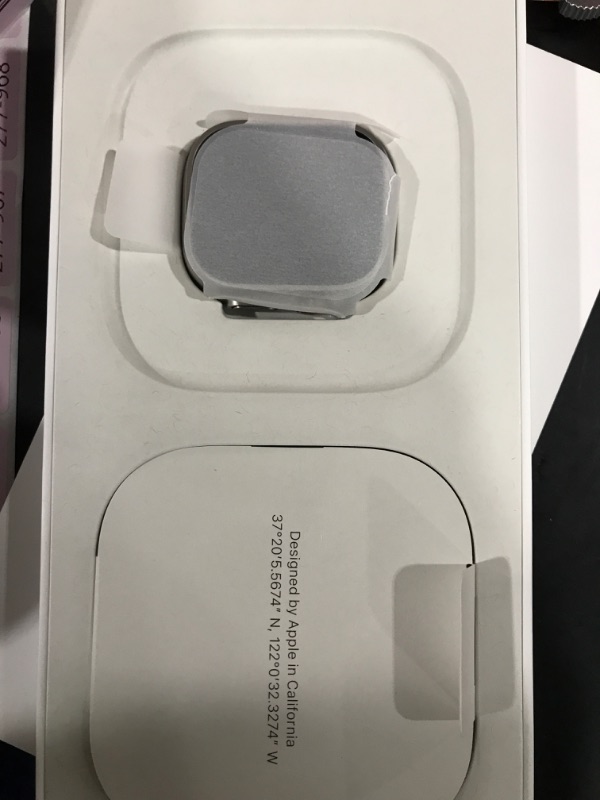 Photo 3 of DEAD BATTERY? MAJOR SCRATCHES TO GLASS AND WATCH ITSELF, NEW BANDS INCLUDED. Apple Watch Ultra 2 [GPS + Cellular 49mm] Smartwatch with Rugged Titanium Case & Blue Ocean Band. Fitness Tracker, Precision GPS, Action Button, Extra-Long Battery Life, Bright R