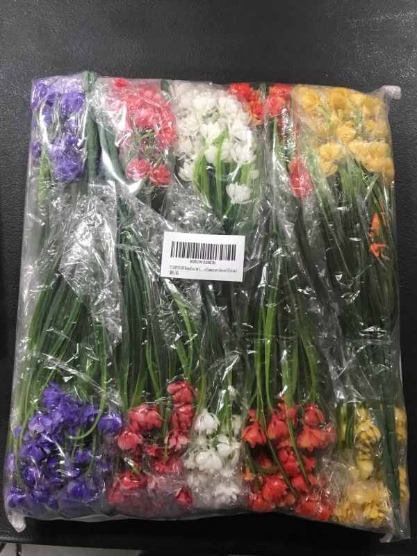 Photo 1 of 
Roll over image to zoom in





TIZAPIB 20 Bundles Artificial Flowers for Outdoors, UV Resistant Faux Flowers Greenery Shrubs Plants, Fake Flowers for Spring Summer Indoor Outdoor Decoration, Garden Home Cemetery Decor