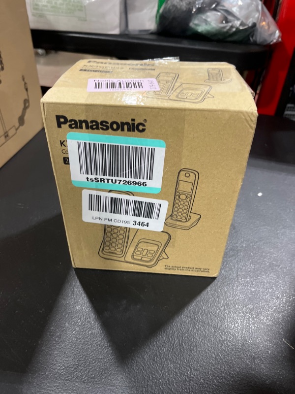 Photo 3 of Panasonic Cordless Phone with Answering Machine, Advanced Call Block, Bilingual Caller ID and Easy to Read High-Contrast Display, Expandable System with 2 Handsets - KX-TGD832M (Metallic Black)