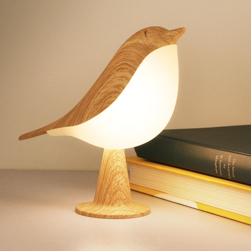 Photo 1 of Deogos Small Desk Lamp, Bird Lamp Bedside Lamps with 3 Color Temperature and Touch Sensor,Cordless Lamp Kids Night Light with Rechargeable Battery for Bedroom Nightstand Bedside Table