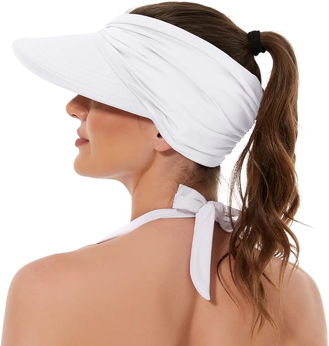 Photo 1 of 
Brand: American Trends
Sun Hats for Women UV Protection Sun Visor Wide Brim Summer Hats with Ponytail