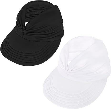 Photo 2 of 
Brand: American Trends
Sun Hats for Women UV Protection Sun Visor Wide Brim Summer Hats with Ponytail