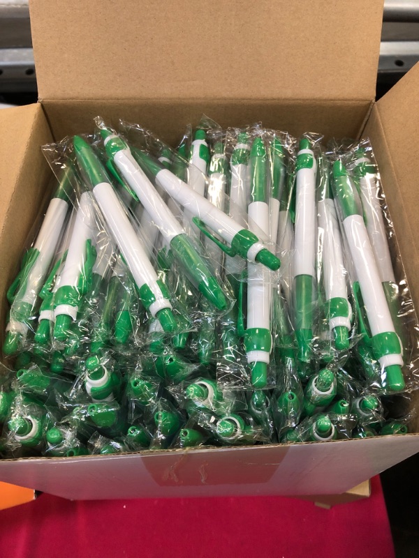 Photo 2 of Mental Health Awareness Retractable Pen Green Ribbon Liver Cancer Kidney Disease Awareness Black Ink Ballpoint Pen Bulk with Individual Packed for Charity Volunteers Activities Supplies(200 Pcs)
