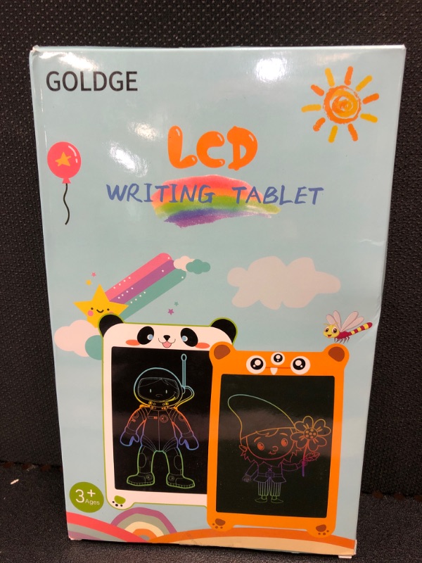 Photo 2 of 2 Packs Cute LCD Writing Tablet for Kids, GOLDGE 8.5 Inch Toddler Doodle Board, Toys for Girls Boys 3-10, Doodle Pad Drawing Pad, Kids Drawing Tablet Drawing Board, Magic Board