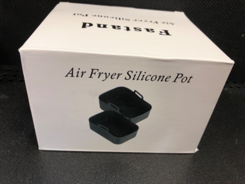 Photo 2 of 10QT Air Fryer Silicone Liners Rectangular for Ninja Foodi Dual Reusable Silicone Airfryer Liner Rectangle Silicone Air Fryer Oven Basket 