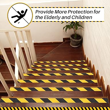 Photo 2 of 10 Pack Anti Slip Grip Tape 2 Inch x 16.4 Feet (Total 164 Feet) Safety Non Slip Traction Tape High Friction Abrasive for Stairs Adhesive Tape for Stairs Tread Step Indoor Outdoor Caution Black/Yellow
Visit the Treela Store