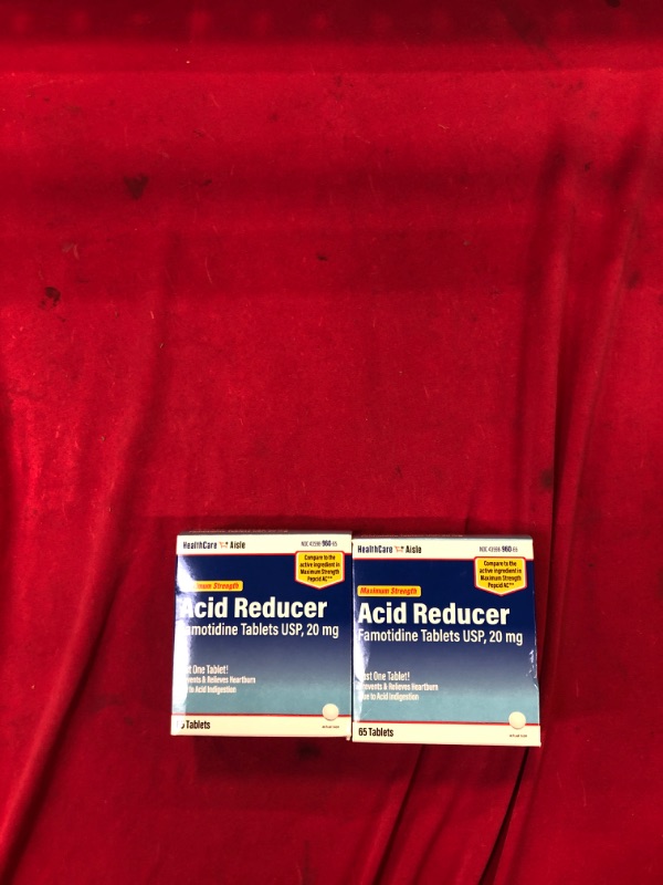 Photo 2 of HealthCareAisle Famotidine 20 mg – 65 Tablets – Maximum Strength Acid Reducer – Prevents and Relieves Heartburn Due to Acid Indigestion Maximum Strength 65 Count (Pack of 2) Feb 2024