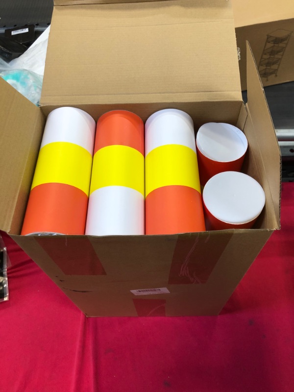 Photo 2 of 20 Pack Cylinder Car Tissues Boxes Round Disposable Car Tissue Holder with Tissues Bulk Tissue Holder for Car Travel Tissue for Car Cup Holder Refill Car Tissue Box,Total 1000 Sheet (Chic Style)
