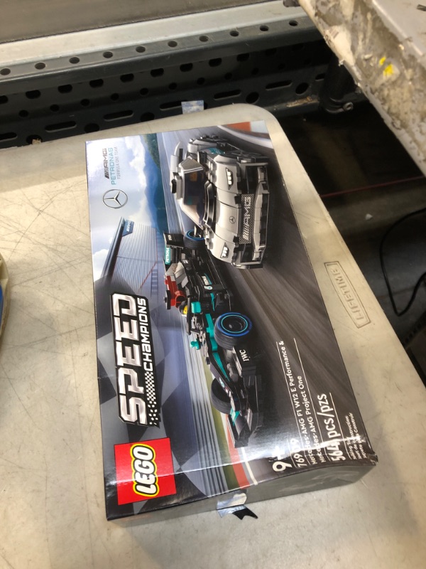 Photo 1 of LEGO Speed Champions Mercedes-AMG F1 W12 E Performance & Mercedes-AMG Project One 76909 Building Toy Set for Kids, Boys, and Girls Ages 9+ (564 Pieces)