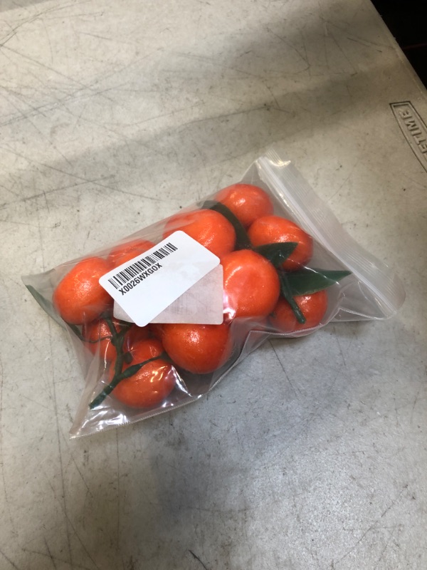 Photo 1 of 3 Pcs Fake Orange Decorate Fruit Lifelike Artificial Fruit Tangerine for Decoration