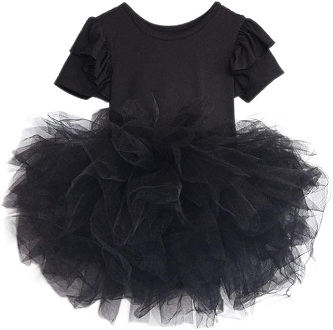 Photo 1 of Girls Tutu Leotard Dress Short Sleeve Ballerina Dance Ballet Tulle Dresses ( SIZE:XXL) 
