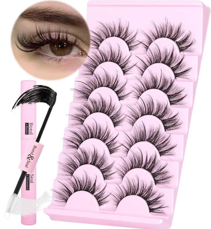 Photo 1 of Fairy Lashes Cluster Extension Kit DIY Eyelash Extension Kit Wispy Individual Clusters Eyelash Kit with Waterproof Lash Bond and Seal Glue for Self Application DIY at Home (Cat Eye, 8-15MM)
