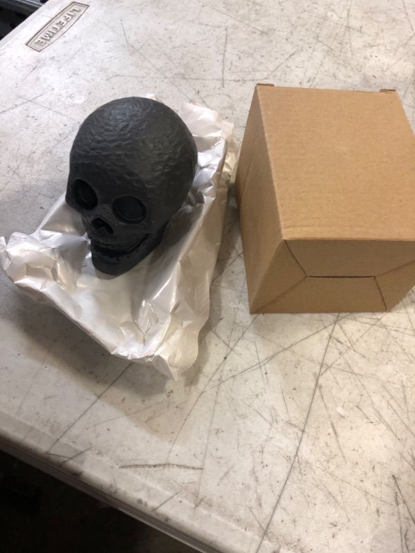 Photo 1 of  Skeleton Skull for Halloween Decor Graveyard Outdoor BLACK 