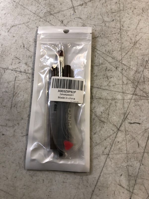 Photo 1 of 2 short eyebrow pencil with 1 pack eyebrow brush,1 pack eyebrow tool,#brownpen002
