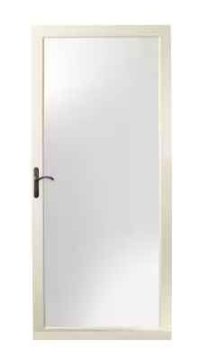 Photo 1 of 3000 Series 36 in. x 80 in. Almond Left-Hand Full View Interchangeable Aluminum Storm Door with ORB Hardware
