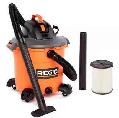 Photo 1 of  RIDGID 6 Gallon 3.5 Peak HP NXT Wet/Dry Shop Vacuum with Filter, Locking Hose and Accessories