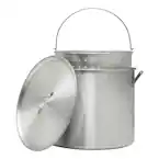 Photo 1 of 42 Qt. Aluminum Pot with Strainer Basket
