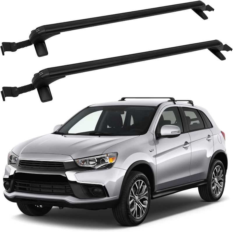 Photo 1 of 2PCS Universal 48" Window Frame Aluminum Roof Rack Crossbar KFKGF 165LBS Roof Rack Cargo Carrier ? Fits Naked Roof Models ONLY ?
