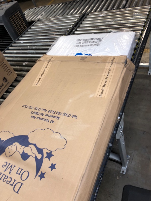 Photo 1 of Dream On Me Honeycomb Orthopedic Firm Fiber Standard Baby Crib Mattress, Greenguard Gold and JPMA Certified, 5” Fiber Core Optimum Support, Fits Crib and Toddler Bed, Waterproof Vinyl Cover
