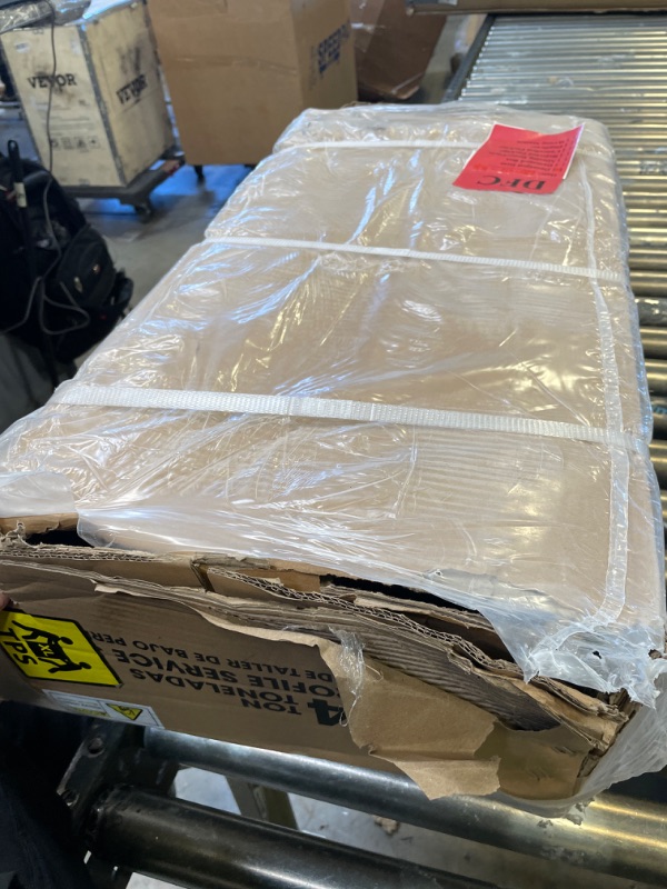 Photo 1 of BIG RED AT84007R Torin Hydraulic Low Profile Service/Floor Jack with Dual Piston Quick Lift Pump, 4 Ton Capacity, Red & T43002A Torin Steel Jack Stands: Double Locking, 3 Ton Capacity, Red, 1 Pair Jack + Jack Stands: Double Locking