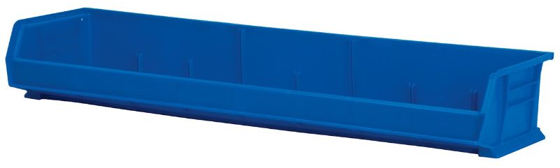 Photo 1 of Akro-Mils 30320 AkroBins Plastic Storage Bin Hanging Stacking Containers, (9-Inch x 33-Inch x 5-Inch), Blue