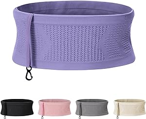 Photo 1 of Odoorgames Slim Running Belt | Travel Money Belt | Running Waist Pack | Slim Fanny Pack for Running | Hidden Pockets for Travel (Purple,   SMALL 