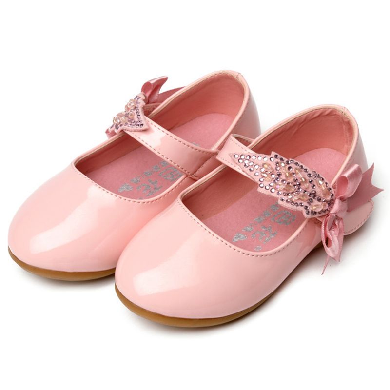 Photo 1 of girls shoes size 180Hawee Ballet Flat Mary Jane Shoes Diamond Leaf Princess Dress Shoes (Toddler Girls & Little Girls)