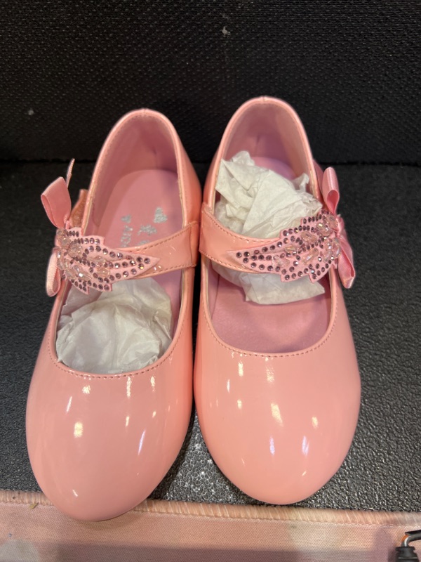 Photo 2 of girls shoes size 180Hawee Ballet Flat Mary Jane Shoes Diamond Leaf Princess Dress Shoes (Toddler Girls & Little Girls)